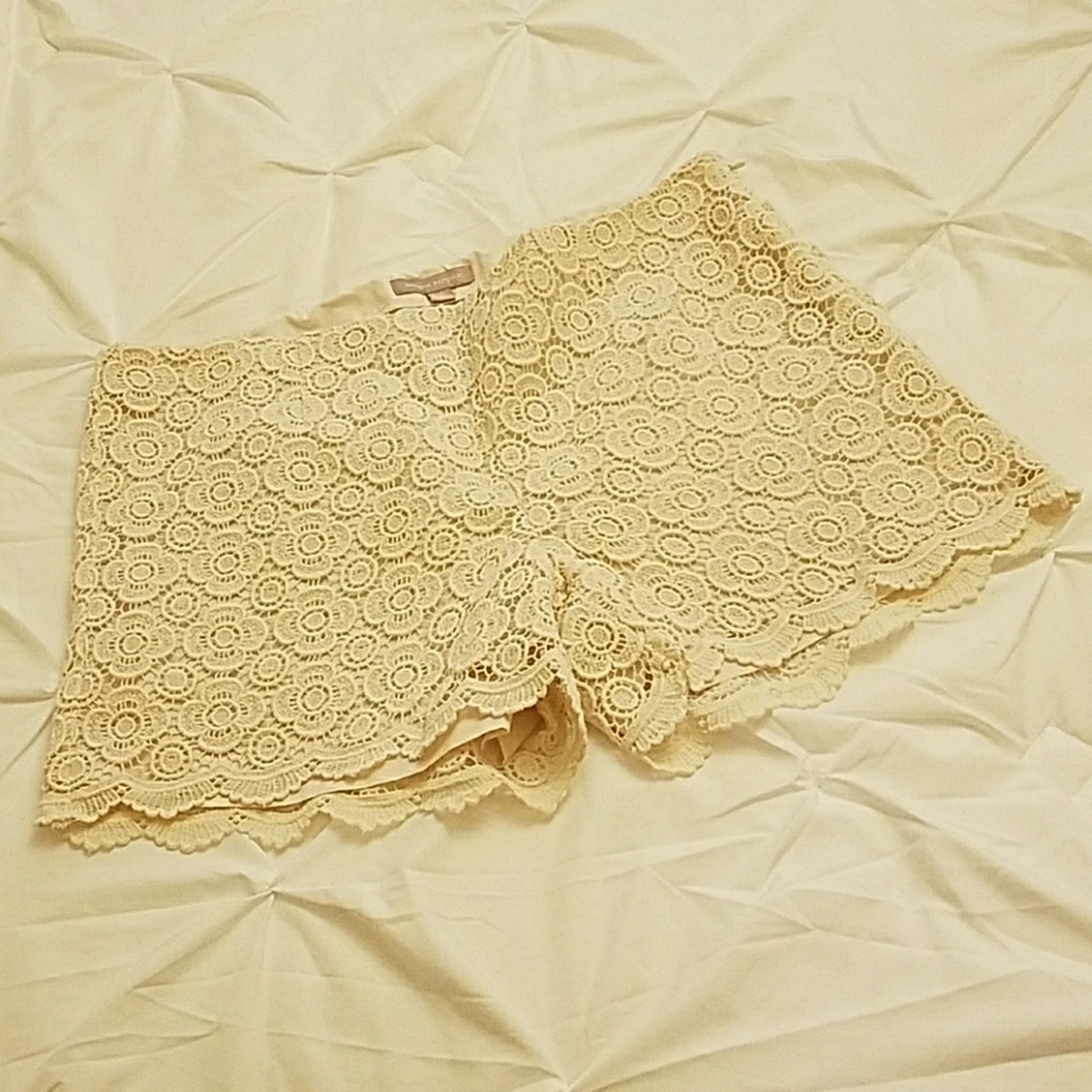 Lace Detail Shorts by Banana Republic